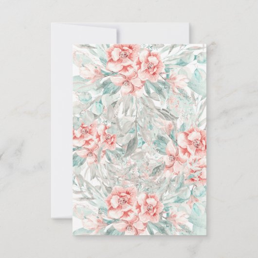 Zachte Lente Zomer Bloemige Groene Beplanting RSVP (Achterkant)