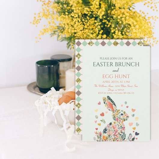 Zachte Lentekonijn Brunch Kaart