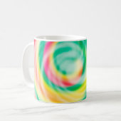 Zachte Levendige Tie Dye Koffiemok (Voorkant links)