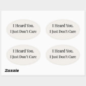 zachte levensesthetiek ovale sticker (Vel)