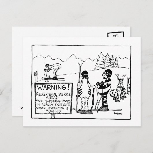 zachte lichamen briefkaart (Voorkant / Achterkant)