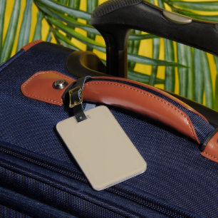 Zachte Licht Beige Achtergrond – Trouwontwerp Bagagelabel