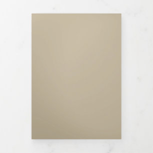 Zachte Licht Beige Achtergrond – Trouwontwerp Drieluik Uitnodiging