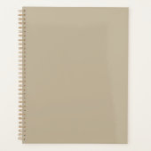 Zachte Licht Beige Achtergrond – Trouwontwerp Planner (Voorkant)