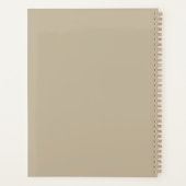 Zachte Licht Beige Achtergrond – Trouwontwerp Planner (Achterkant)