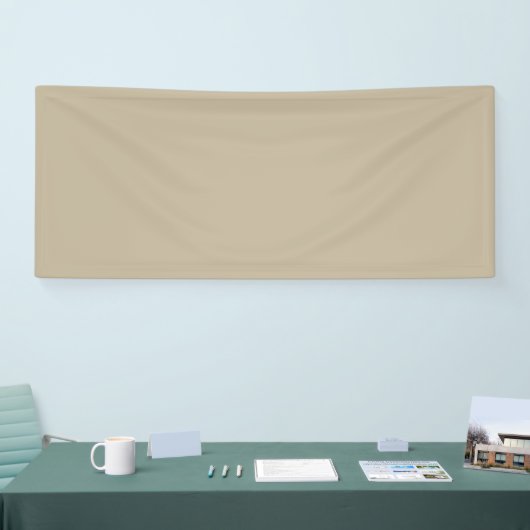 Zachte Licht Beige Achtergrond – Trouwontwerp Spandoek (Beurs)