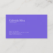 Zachte lichtgevende golven Periwinkle Abstract Visitekaartje (Achterkant)