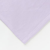 Zachte lila paarse & witte balk ontwerp fleece deken (Hoek)