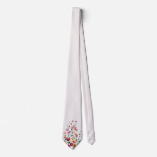 Zachte Lila Pastel Botanisch Stropdas