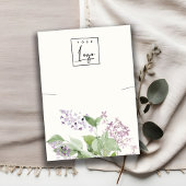 Zachte Lila Waterverf Bloemen Ketting Logo Display Visitekaartje