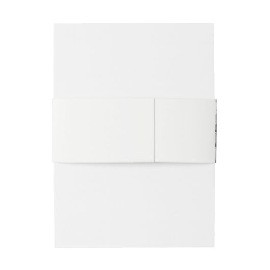 Zachte Lila Wildflower Vlinder Tuin Bruiloft Uitnodigingen Wikkel (Achterkant Voorbeeld)