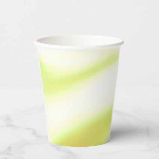 Zachte limoenprint papieren beker (Voorkant)