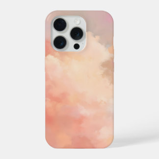 zachte lucht, abstracte wolkenkunst, pastel luchto iPhone 15 pro case