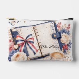 Zachte luxe 4 juli patriottische cosmetische tas