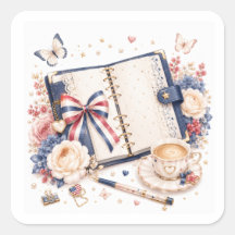 Zachte Luxe 4 juli Patriottische Stickers