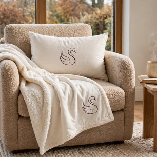 Zachte luxe minimalistische zwaan lumbale kussen
