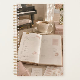 Zachte Luxe Muziek & Kantoorartikelen met Koffie Planner
