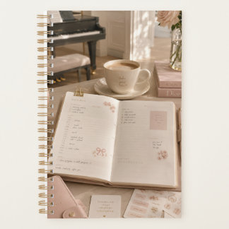 Zachte Luxe Muziek & Kantoorartikelen met Koffie Planner