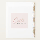 Zachte Luxe Piano Oefenplanner Planner (Achterkant)