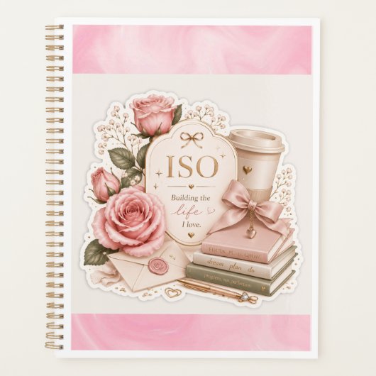 Zachte Luxe Roos Planner (Voorkant)