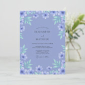 Zachte Maagdenpalm Mint Bladerige Bruiloft Kaart (Staand voorkant)
