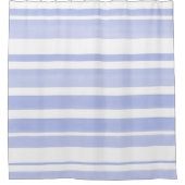 Zachte maagdenpalmwitte strepen 2 douchegordijn (Voorkant)