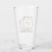 Zachte Maar Gevaarlijke Kitten Glas (Achterkant)