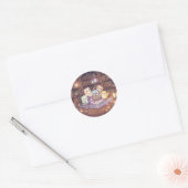 Zachte Magische Uil Bibliotheek Sticker (Envelop)