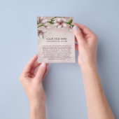 Zachte Magnolia Flower Branch Flyer (Hand)