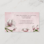 Zachte Magnolia Flower Branch Visitekaartje (Achterkant)