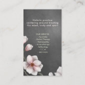 Zachte Magnolia Flower Branch Visitekaartje (Achterkant)
