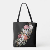 Zachte Mama Bloem Typografie Ontwerp  Tote Bag (Achterkant)