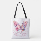 Zachte Mama Ontluikende Vlinder Tote Bag (Achterkant)