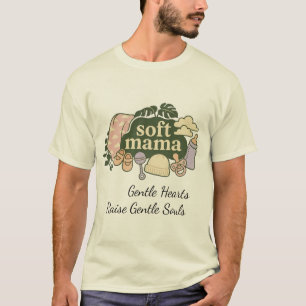 Zachte Mama Retro Baby Essentials Design Cute Mo T-shirt