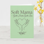 Zachte Mama: Zachte Harten, Zachte Levens Kaart (Gele Bloem)