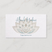 Zachte Mandala Lotus Bloem Visitekaartje (Voorkant)