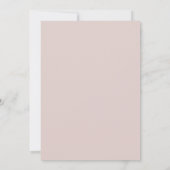 Zachte Mauve Gouden Roze Bruiloft Kaart (Achterkant)