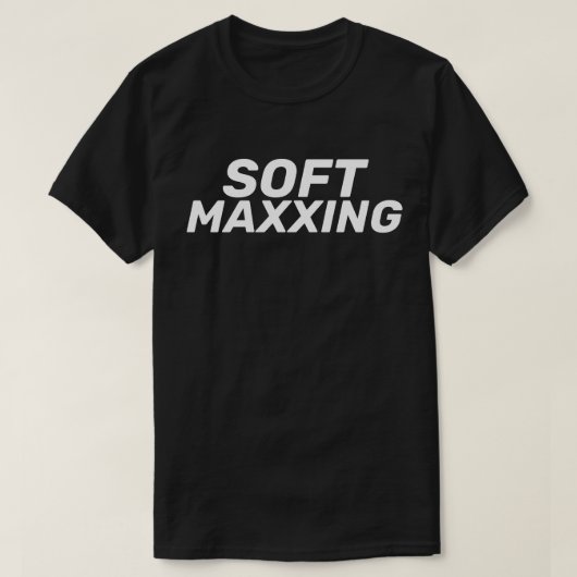Zachte Maxxing Internet Jargon Zelfzorg T-shirt (Design voorkant)