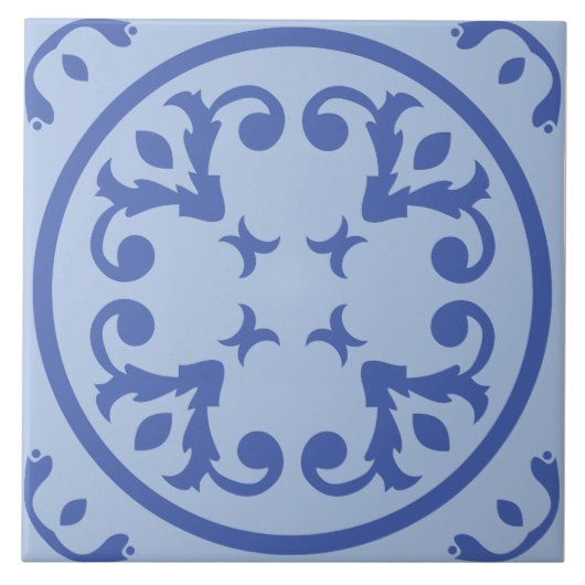 zachte medallion-rol tegeltje (Voorkant)