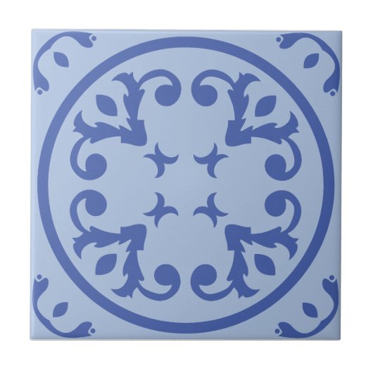zachte medallion-rol tegeltje (Voorkant)