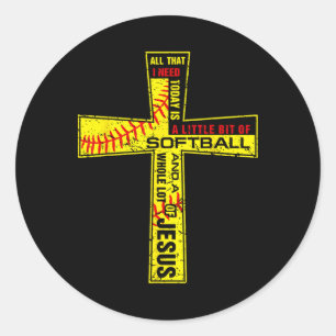 Zachte Meisje Christelijk Kruis Geloof Ik Heb Zach Ronde Sticker