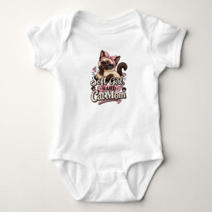 Zachte Meisje Harde Kat Moeder Baby Body Kat Lie Romper