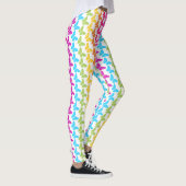Zachte Meisjesachtige Kleurrijke Regenboog Vlinder Leggings (Rechts)
