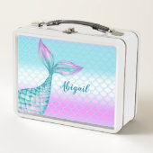 Zachte Meisjesachtige Paarse Turquoise Zeemeerminn (Voorkant)