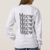 Zachte meow trui voor vrouwen (Achterkant)