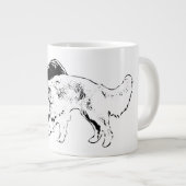 Zachte metgezellen in inkt grote koffiekop (Voorkant rechts)