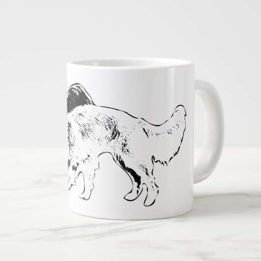 Zachte metgezellen in inkt grote koffiekop (Voorkant rechts)