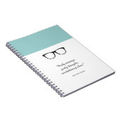 Zachte minibril notitieboek (Rechterzijde)