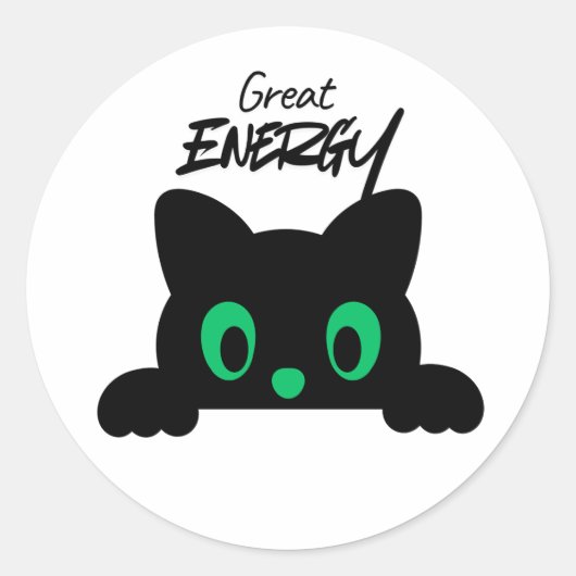 Zachte Minimaal Kawaii Dierengezicht Sticker (Voorkant)