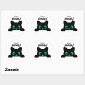Zachte Minimaal Kawaii Dierengezicht Sticker (Vel)